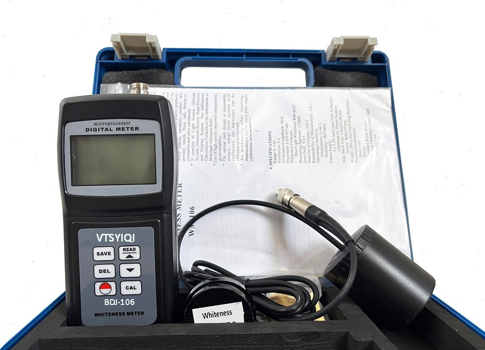 Handheld Whiteness Tester with Range 0%~120% Resolution 0.1% for Textile Paint