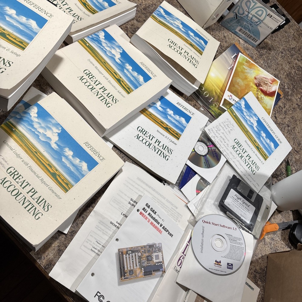 Great Plains Accounting Books & DISC Etc