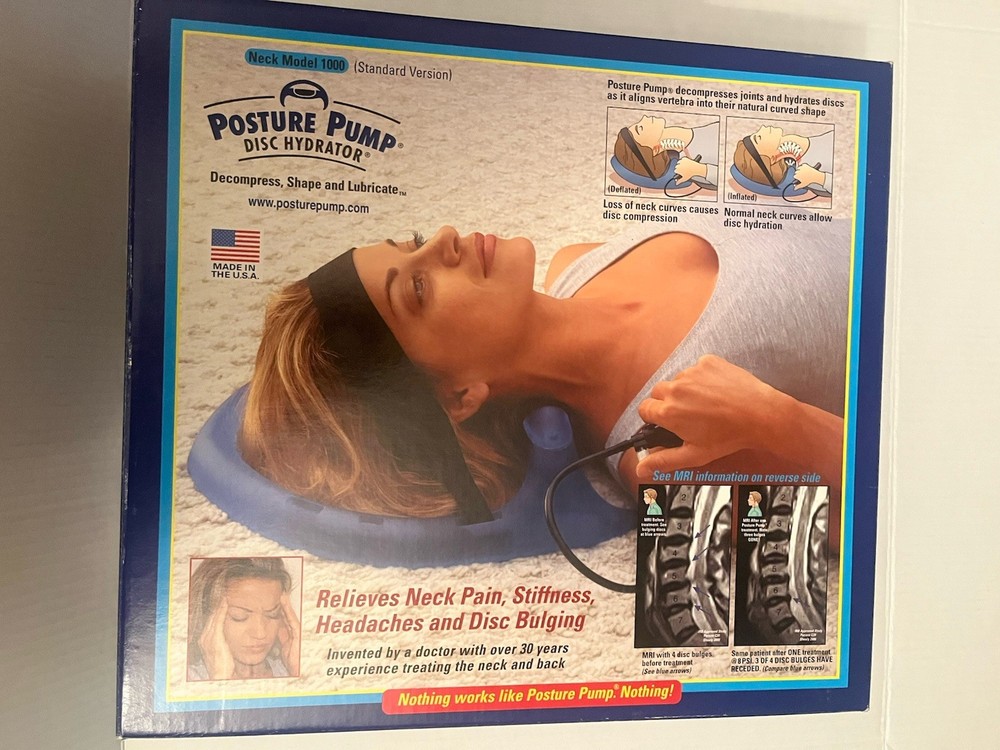 Posture Pump Professional Model 1000 Neck Exerciser Cervical Disc Hydrator