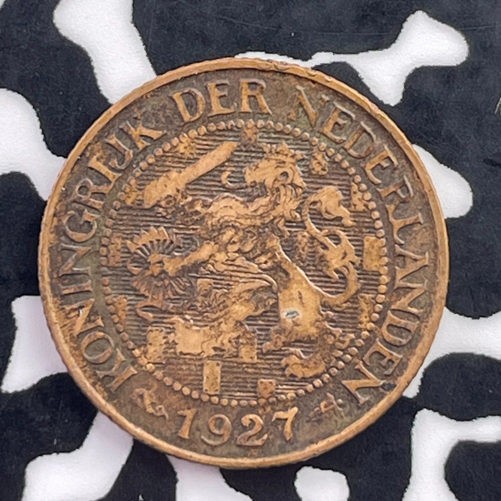 1927 Netherlands 1 Cent Lot#C5793
