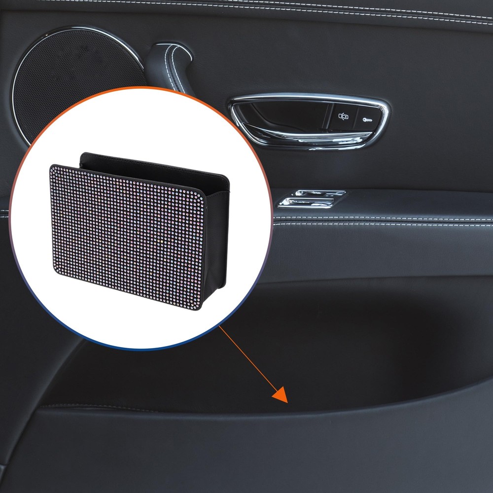 Car Trash Can Trash Bin Foldable 7.9" Length 2.8" Width 5.5" Height Assorted ...