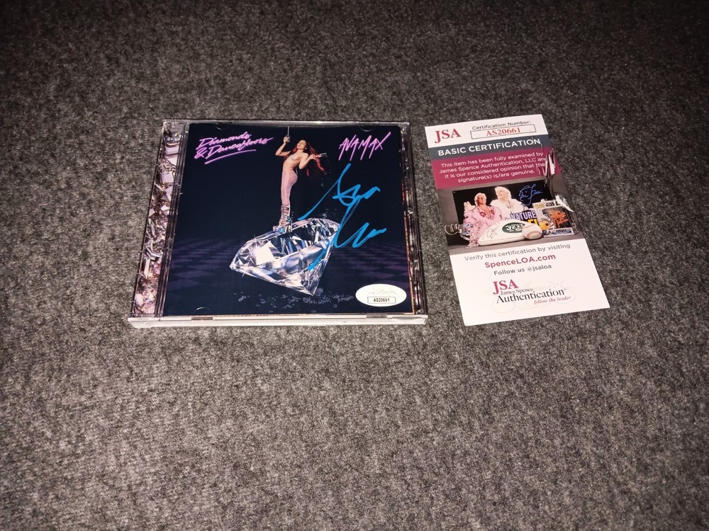 Ava Max Signed Cd Booklet Jsa Diamonds & Dancefloors