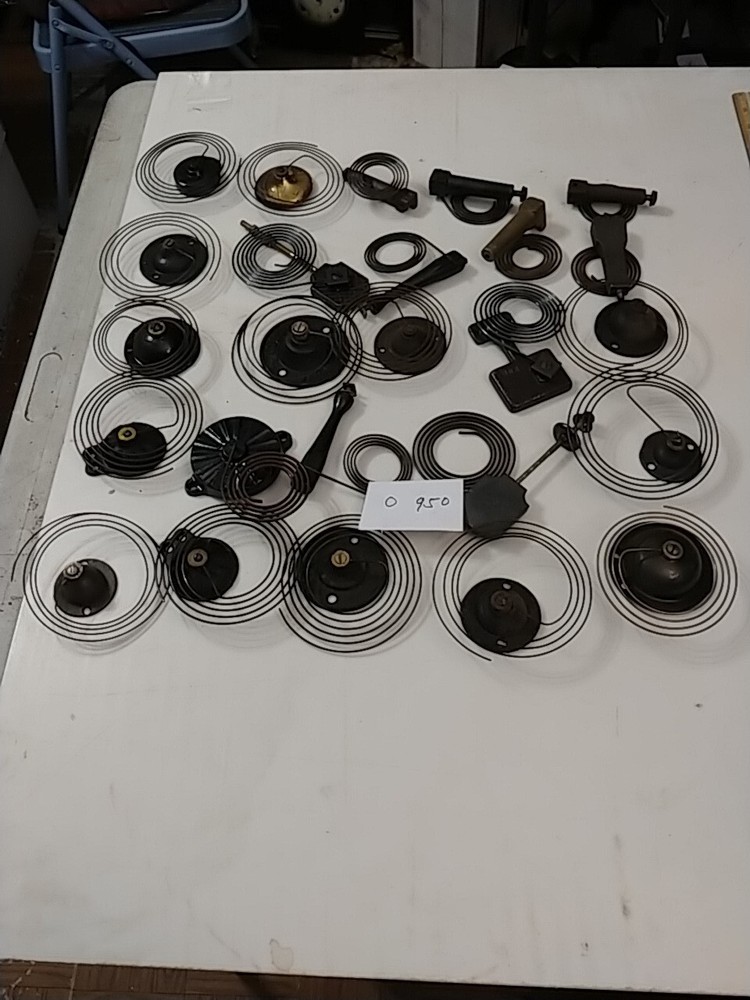 25 ASSORTED CLOCK COIL STRIKE GONGS
