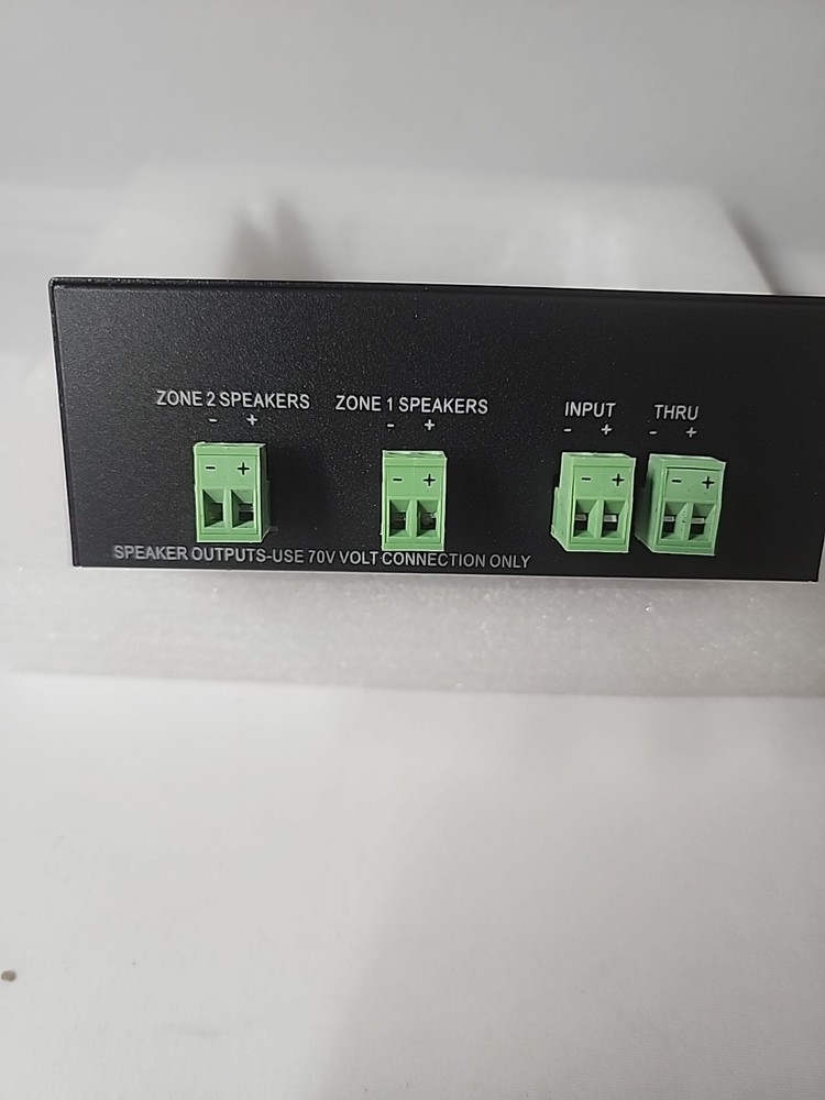 2 Way Zone Speaker Selector Switch Splitter Volume Control 100W Per Channel