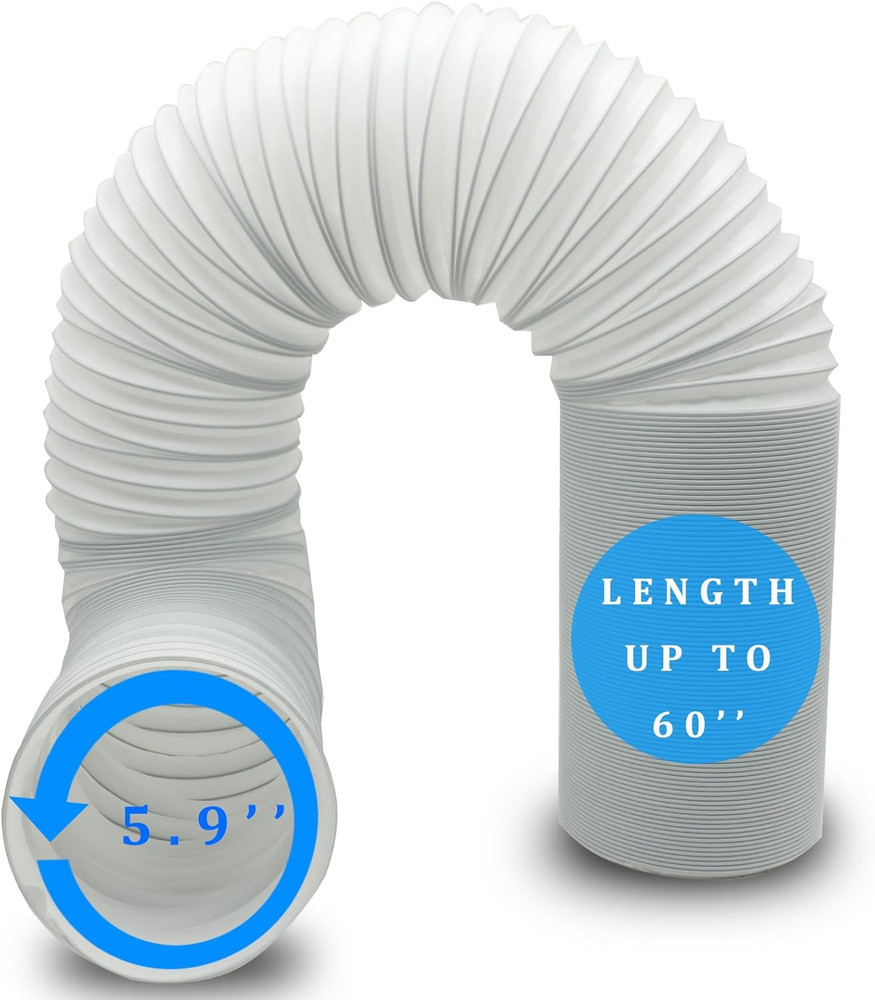 Portable Air Conditioner Hose, Portable Exhaust Vent Hose with 5.9 Inch Diameter