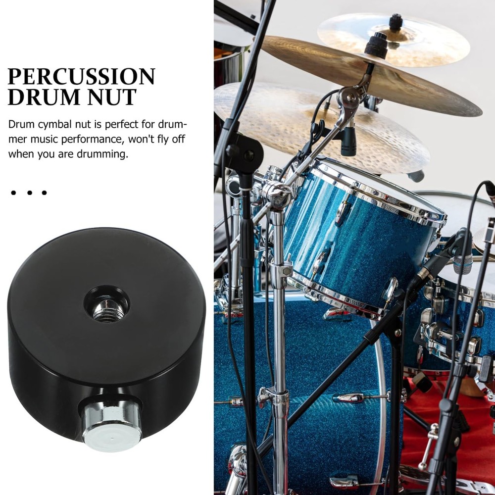 Quick Release Drum Cymbal Nut Aluminum Alloy Replacement Part Secure Fit