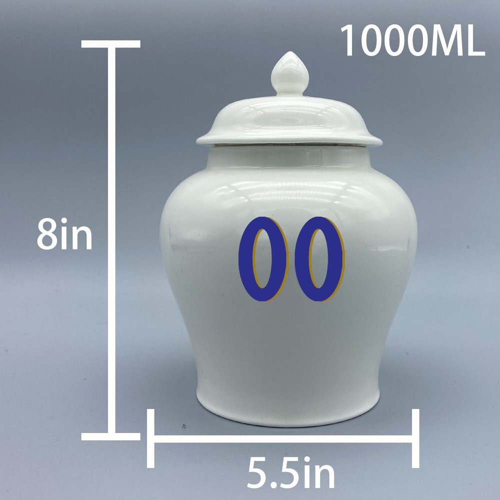 Ceramic Medium Urn for Baltimore Ravens Football Theme, Custom Text & Number