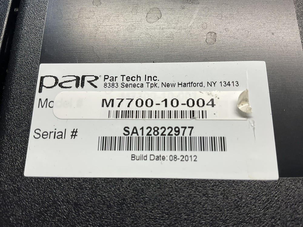 ParTech Par M7700 Touch Screen POS EverServ System Terminal Computer /JUA288