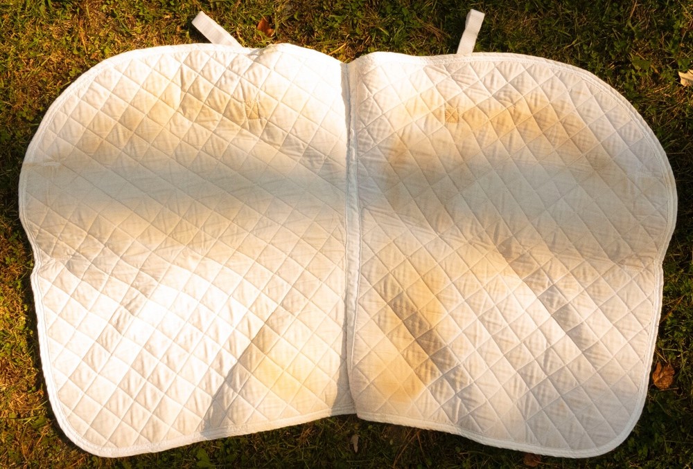 Saddle Pad White Centaur Used 22" Spine 21" Drop