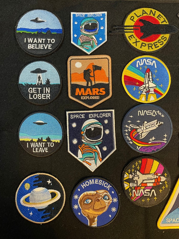 Space Shuttle Astronaut Universe Adventure Patch Hook & Loop