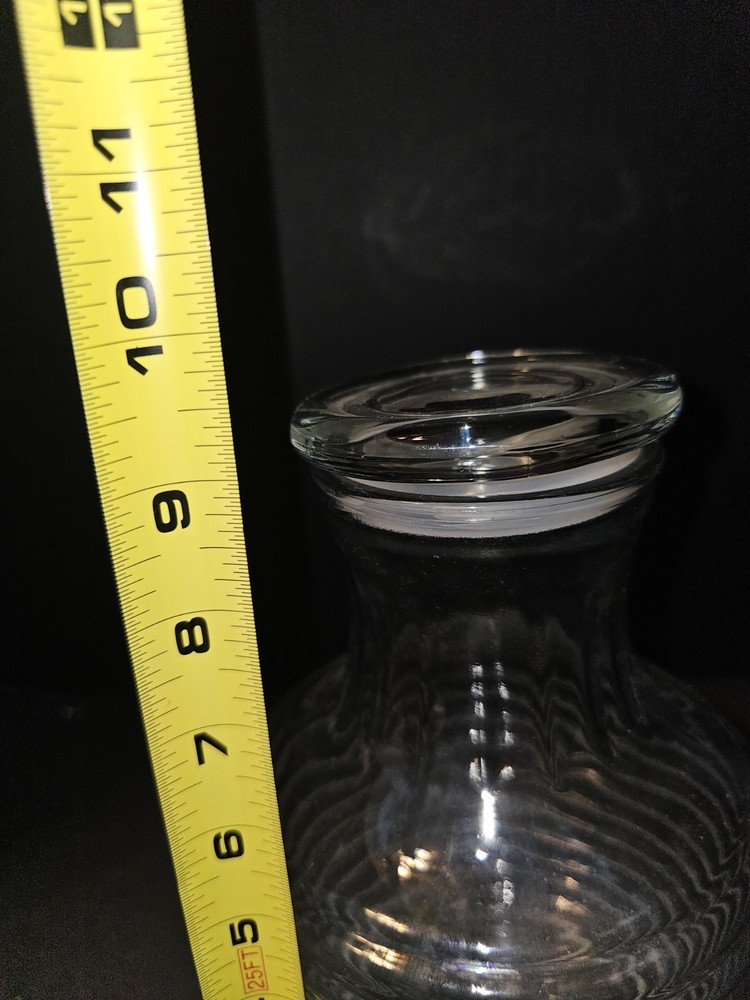 Clear Glass Juice Container
