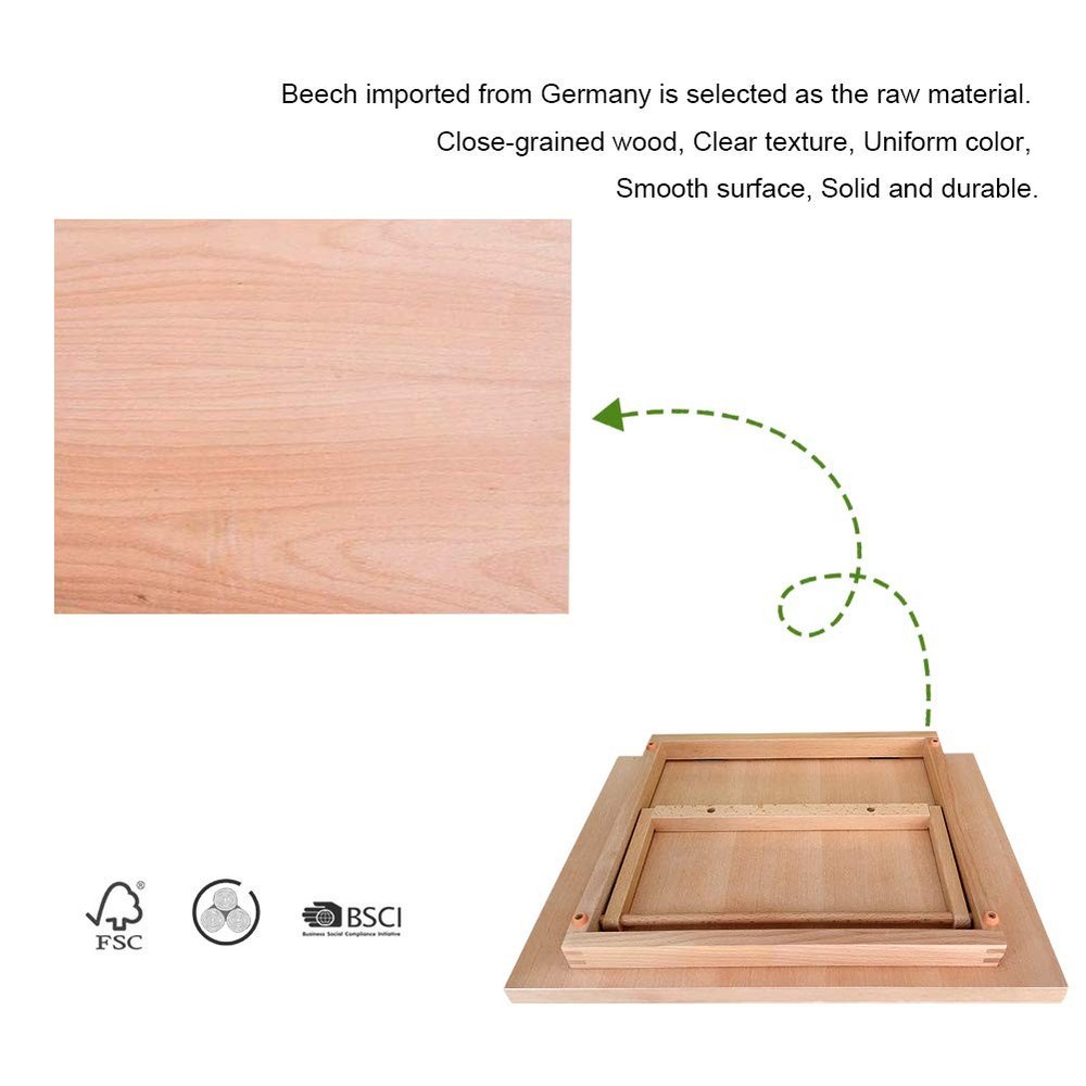 Tabletop Easel A3 Painting Easel with Smooth Surface Adjustable Angle Art Eas...