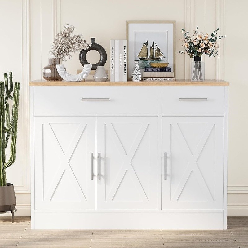 Buffet Cabinet Large Storage Multi-functional Sideboard Console Table W/ Drawers