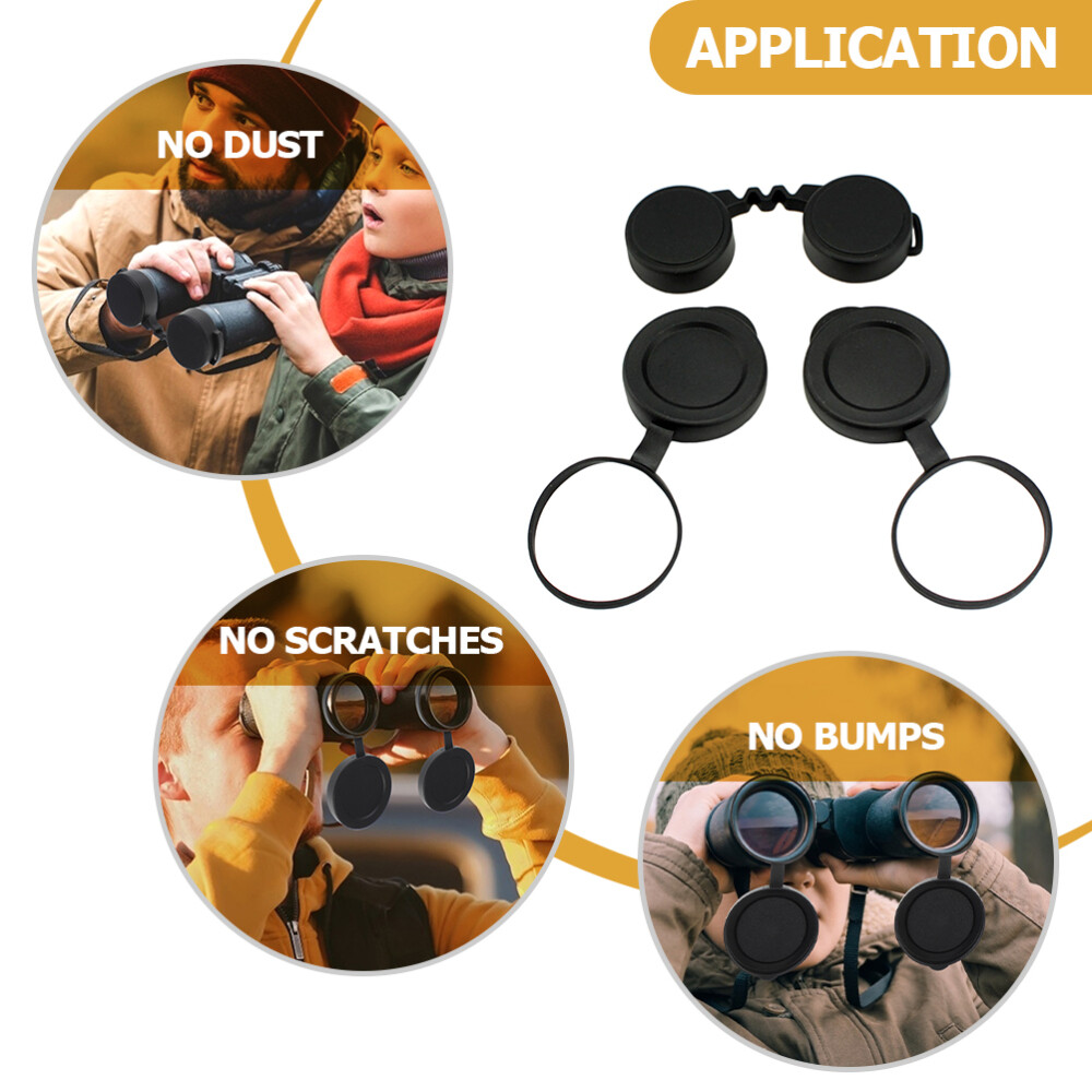 Objective Lens Caps for Binoculars Covers Accessories Telescope Eyepiece