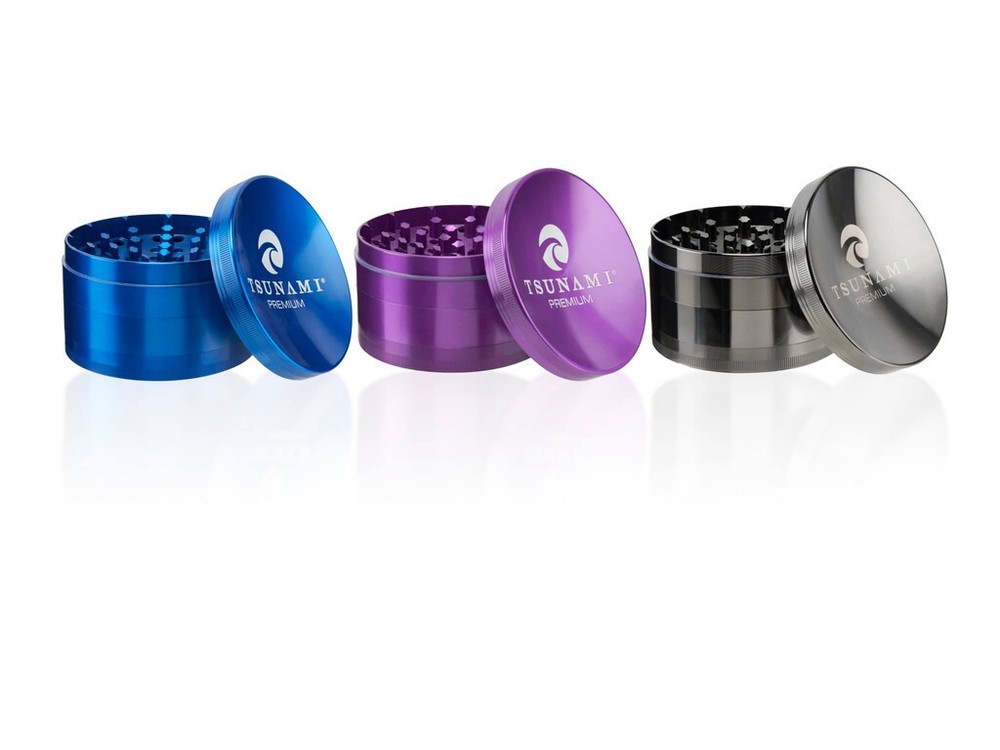 100mm Tsunami Herb Grinder - assorted