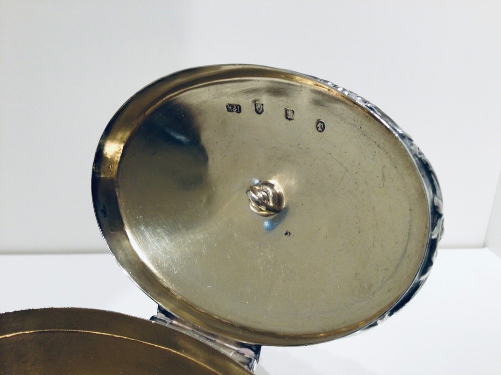 Quality Hamilton & Inches Solid Silver Tea Caddy Box, Edinburgh 1904
