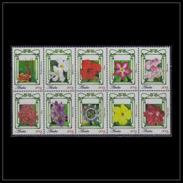Aruba Issue 2010 (472-481) Flowers