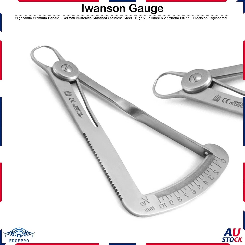 Iwanson Spring Action Caliper Gauge Orthodontic Lab Instruments Tools New