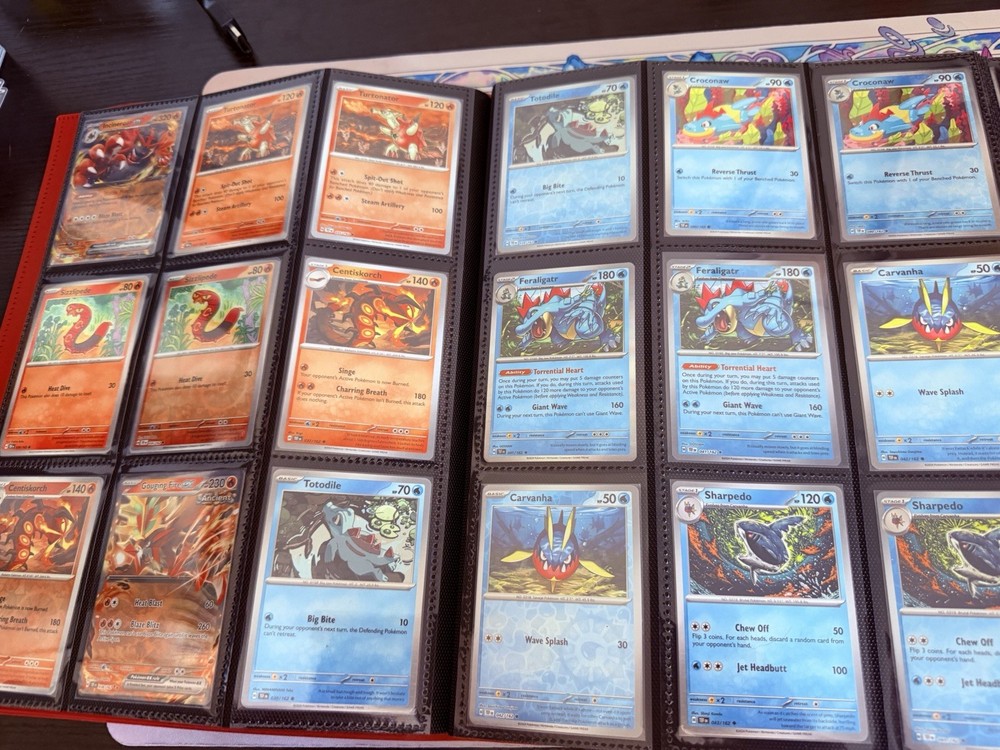 Temporal Forces Complete Base master Set Reverse Holos, EXS with 9 pocket binder