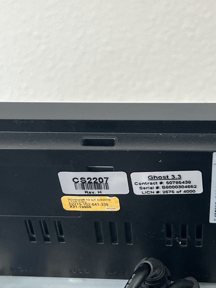 PAR M6150 EverServ 600 Touch Terminal + Customer Display w/Adapter