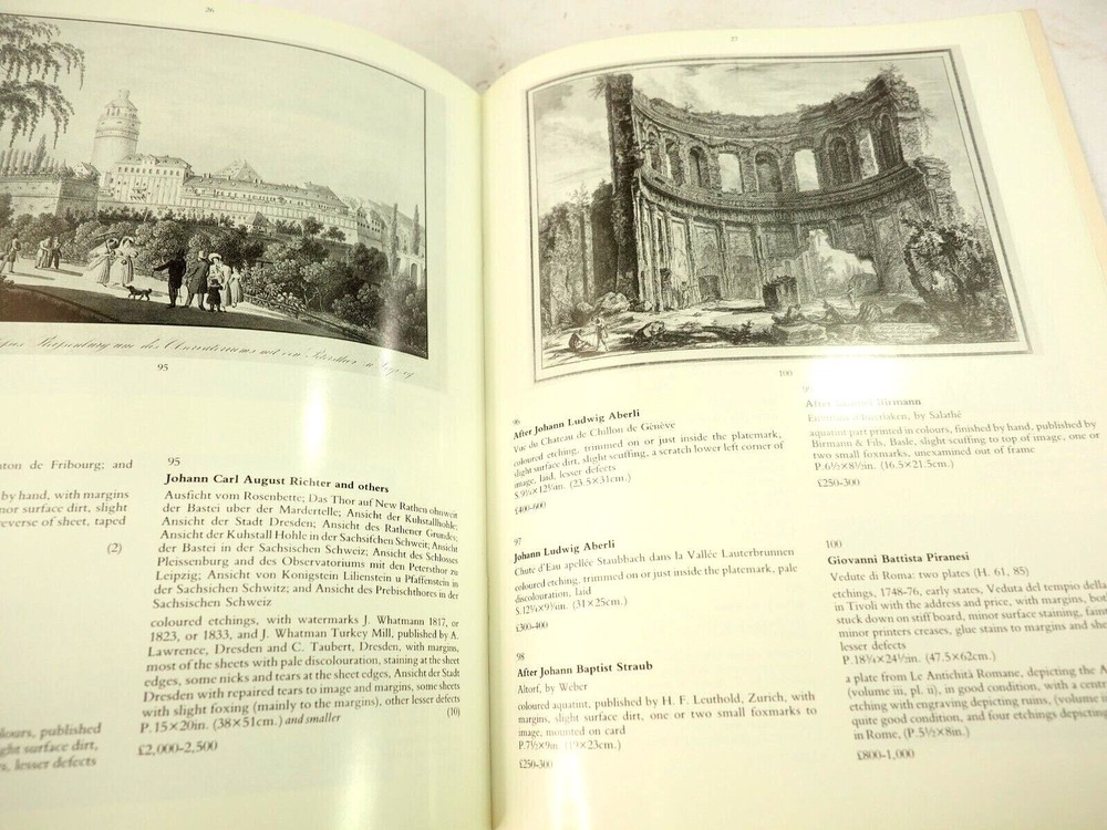 Christies Decorative Sporting Topographical Prints Auction Catalog Oct.1990