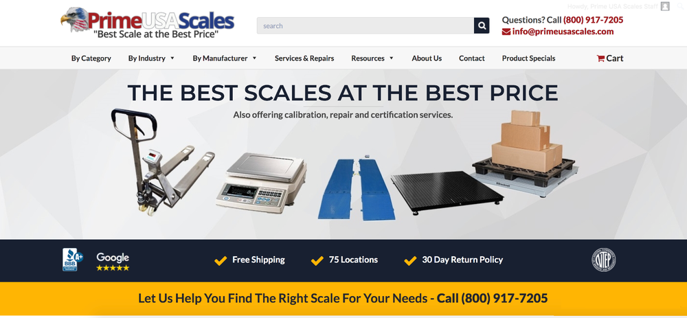 OP-918NP-2500 Pallet Jack Scale NARROW 2,500 lb with PRINTER