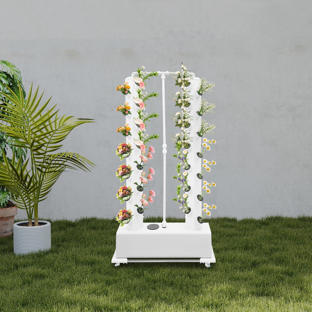 Indoor Vertical Planter Germination Kit Hydroponics Vertical Growing Kit 56 Hole
