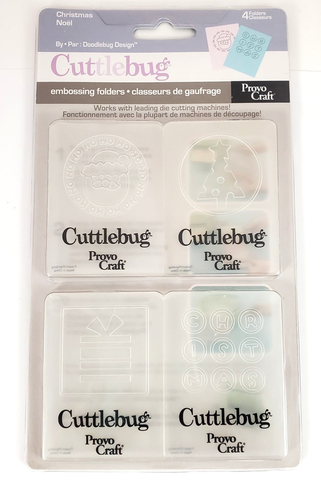 2006 Cuttlebug Embossing Folder-Provocraft-Christmas Noel 4pc