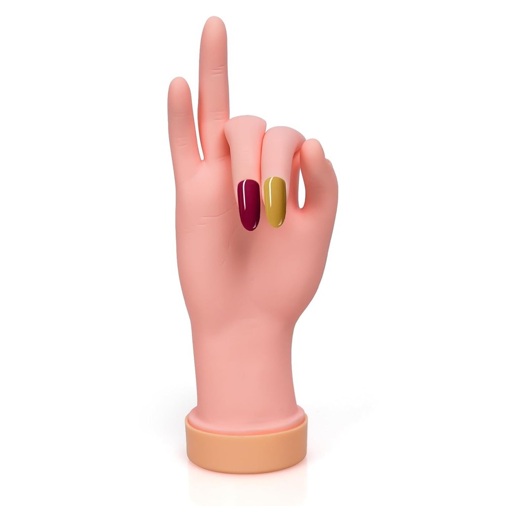 Nail Art Practice Hand - Nail Patch Practice Tool
