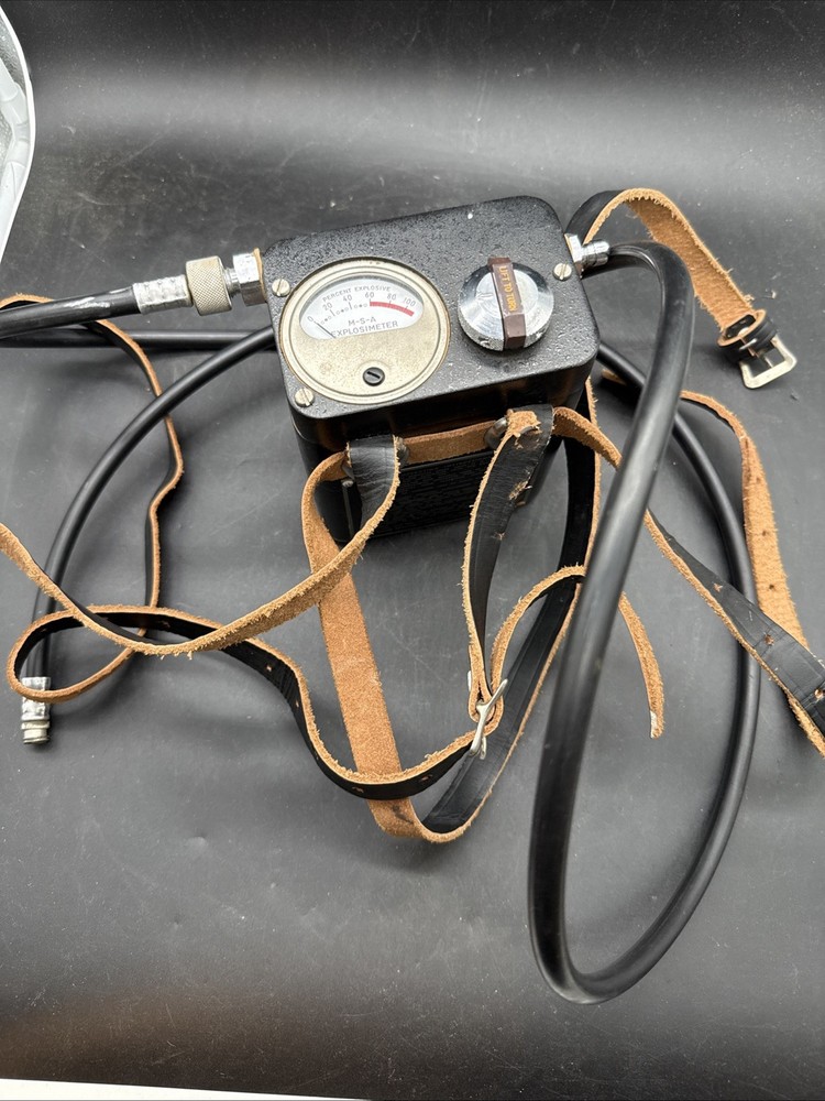 Vintage MSA Explosimeter Mine Safety Combustible Gas Vapor Indicator Untested