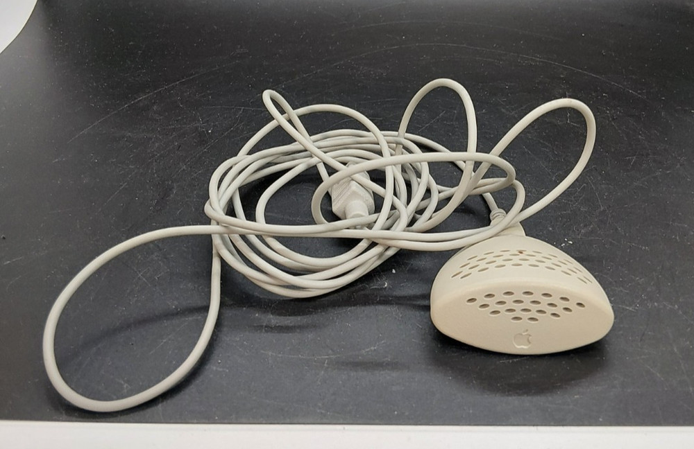 VINTAGE APPLE PLAIN TALK MICROPHONE 590-0670 GENUINE MAC MACINTOSH