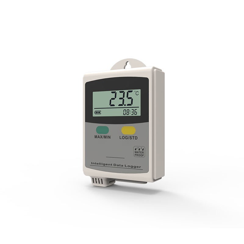 Portable Temperature Data Logger LCD Displays Real-time Data Slectable °C or °F