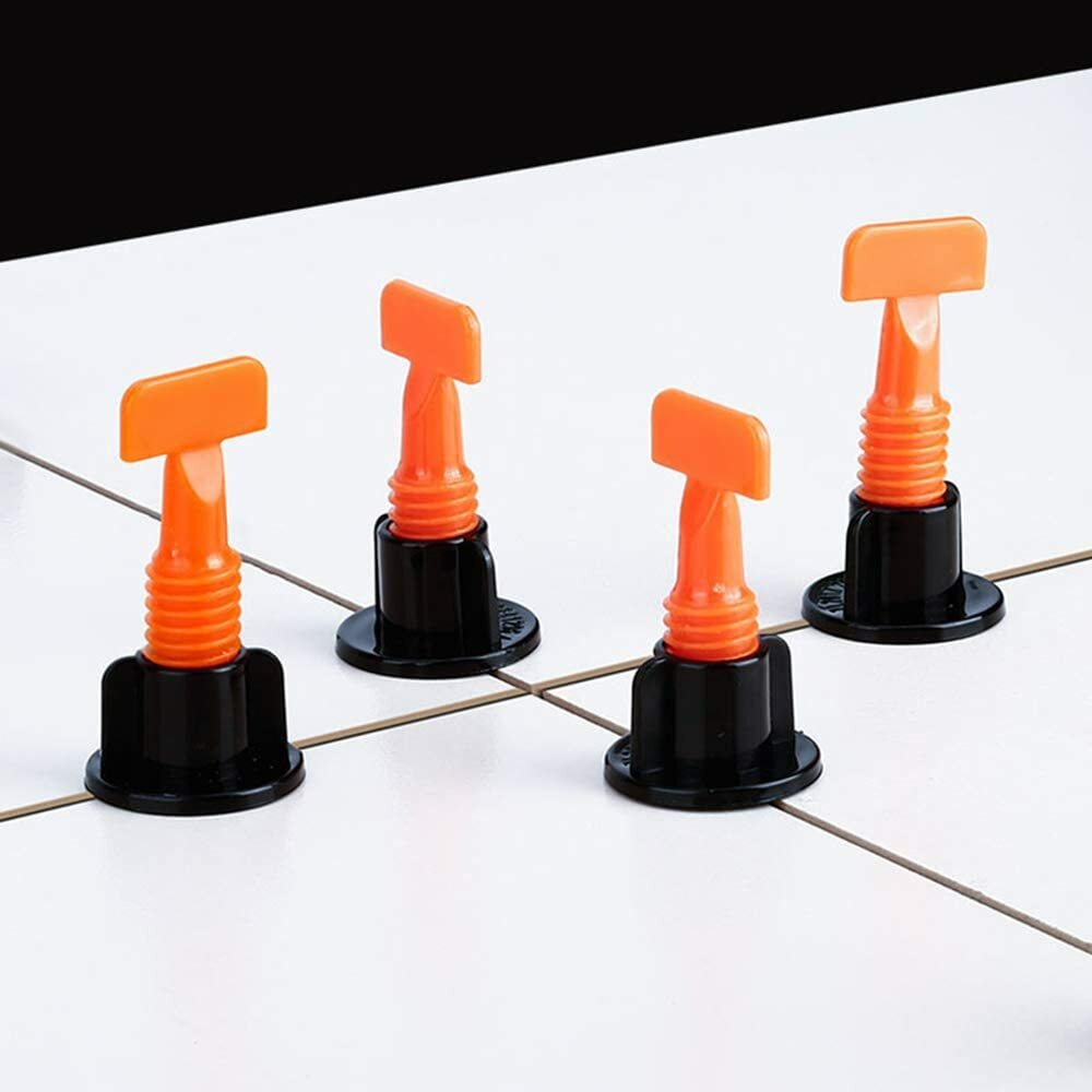 Tile Leveling System Kit 250pcs Reusable T Type Tile Leveler Clips +5 Wrenches