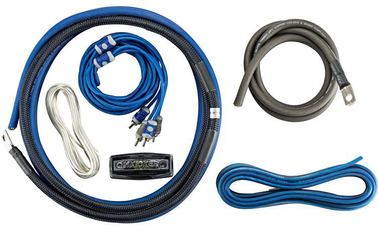 Kicker 46CK4 4AWG 2-Channel Amp Kit