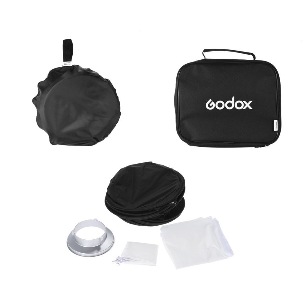32x32 inches / 80x80cm Portable Foldable Studio Flash Softbox Diffuser kit wi...