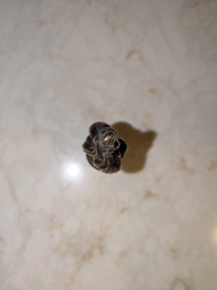 Antique Silver Plate Candelabra Flame Finial (3.5")