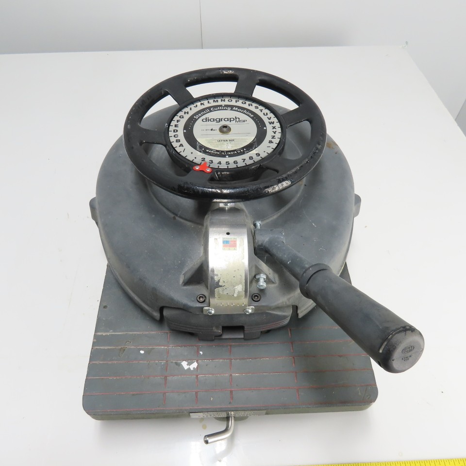 MSP 1/2" Diagraph Stencil Cutting Machine