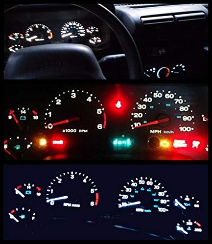 Super Bright Dash Cluster Instrument Panel Gauge Bulb Lights Led Package White