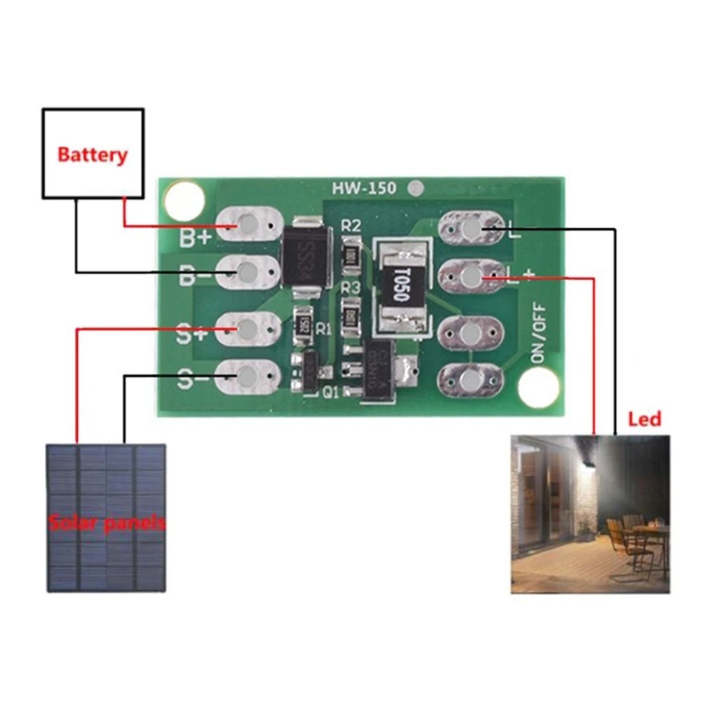 Intelligent Solar Control Switch Circuit Board with Dawn to Dusk Functionality