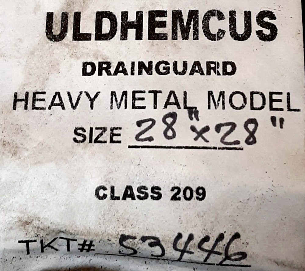 Uldhemcus Drain Guard 28" x 28" Heavy Model