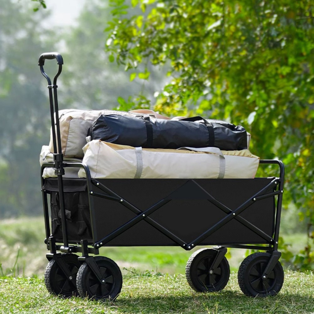 Wagon Cart Pull Handle Spare Replacement Telescoping Rod For Camping Trolley New