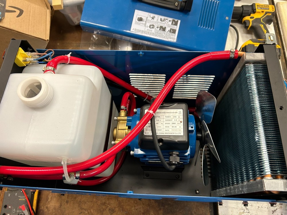 Tig Welder Torch Machine Water Cooling System 10L QUIET FAN CONVERSION