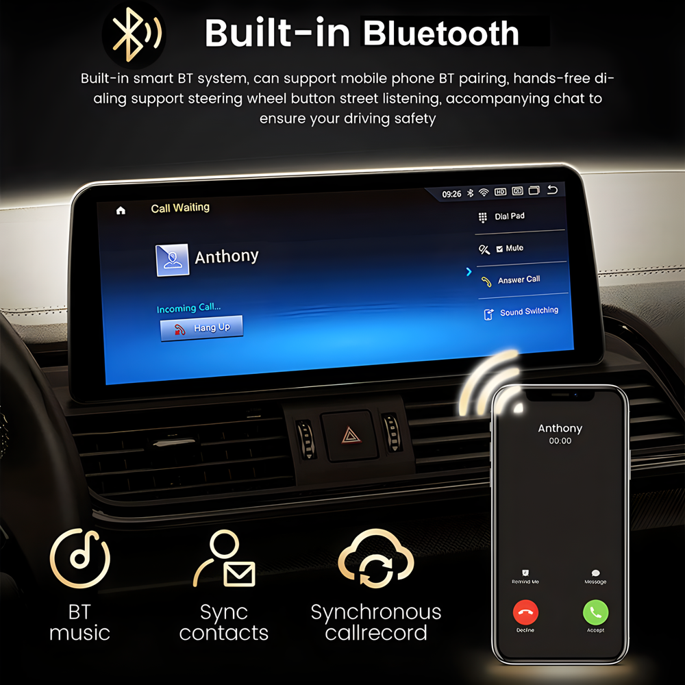 For BMW 3 Series E90 E91 E92 E93 M3 10.25''Car Android 13 GPS Navigation CarPlay
