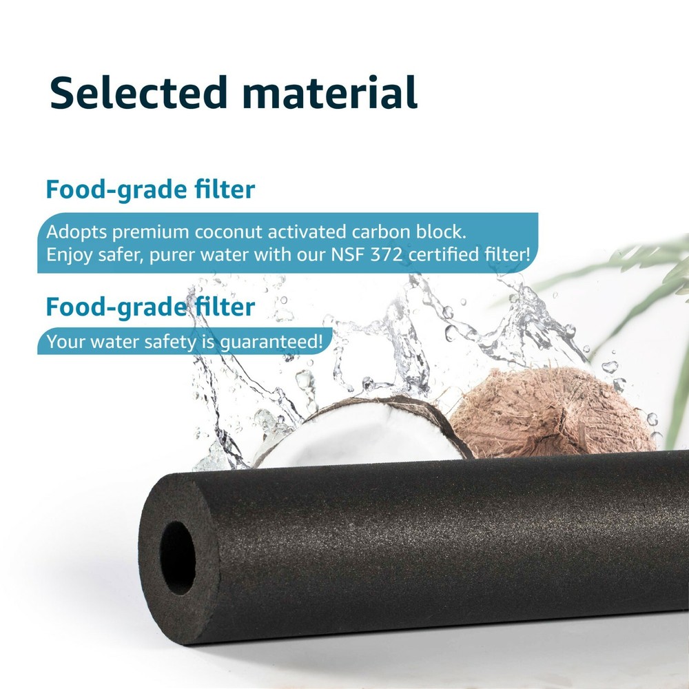 Waterdrop DA29-00020B replacement for Samsung Refrigerator Water Filter, 6 Pack