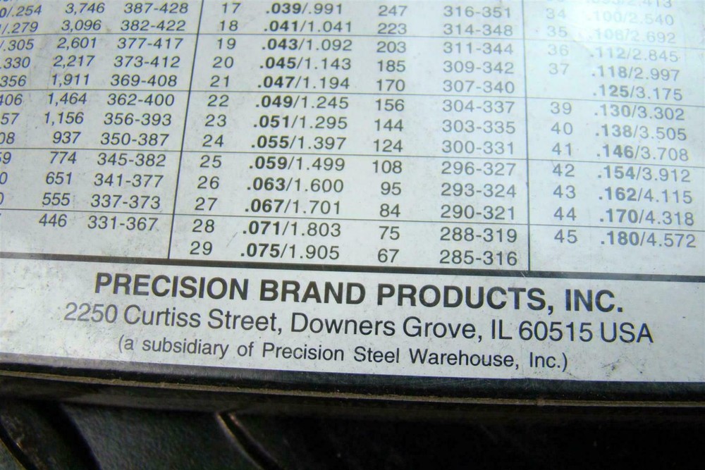 Precision Brand .039" Dia Music Wire