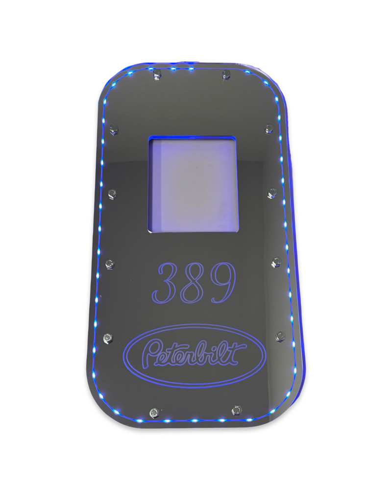 Peterbilt 389 Exact Fit Replacement Shift Boot Plate Blue