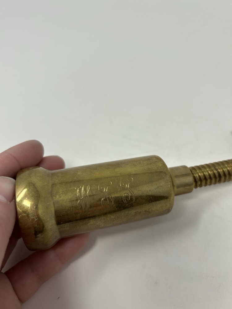 Vintage Italian Solid Brass Corkscrew Wine Bottle Opener