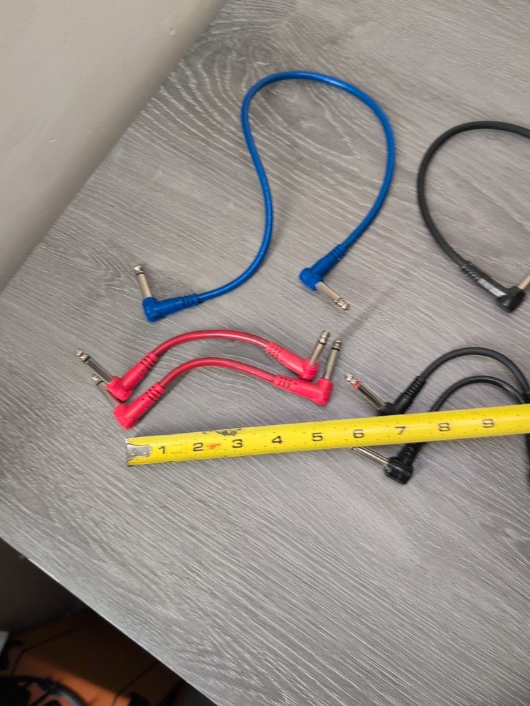 Lot Of 6 Guitar Patch Cables