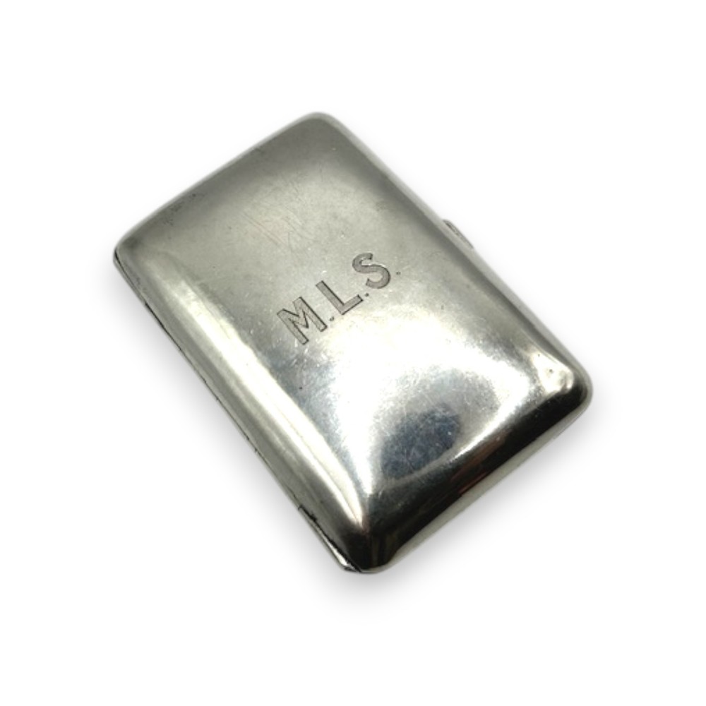 Silver Cigarette Case Heimburger Hallmark Mid Century Danish Silversmith Rare