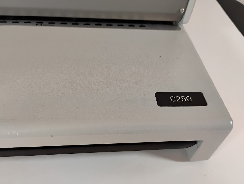 GBC CombBind C250 Binding Machine Model 7400016 Book Binding Press Bindings Incl